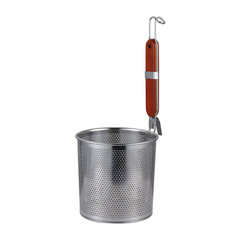 加厚不鏽鋼沖孔撈麵勺商用木柄漏勺麻辣燙湯粉過濾網勺燙菜簍粉籬