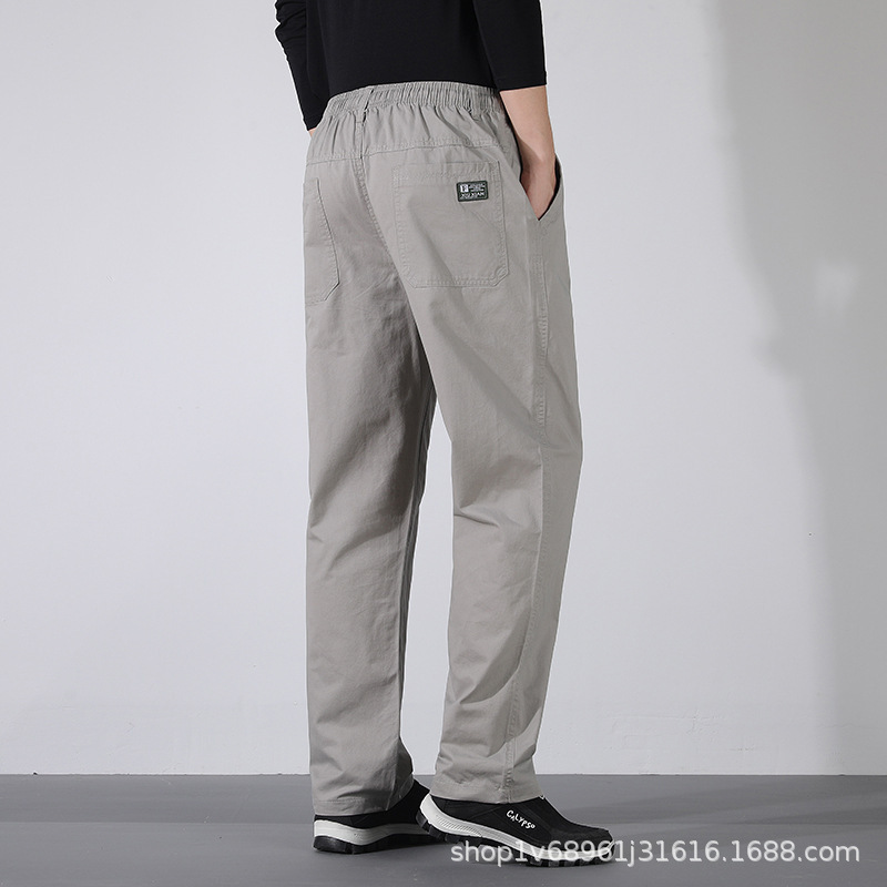 Zorro Gongzi Casual Pants Loose Straight Spring Pants Pure Cotton Men's Pants Large Size Middle-Aged Work Cargo Pants Zorro Gongzi Casual Pants Loose Straight Spring Pants Pure Cotton Men's Pants Large Size Middle-Aged Work Cargo Pants