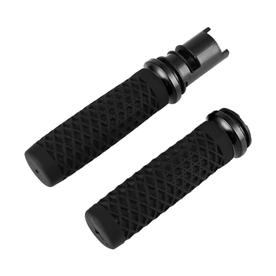 Suitable for Harley 121CVO Glider handlebar grips, Road Glide, Street Glide, Road King new model modified handlebar grips (Motorcycle Handle Cover) - black