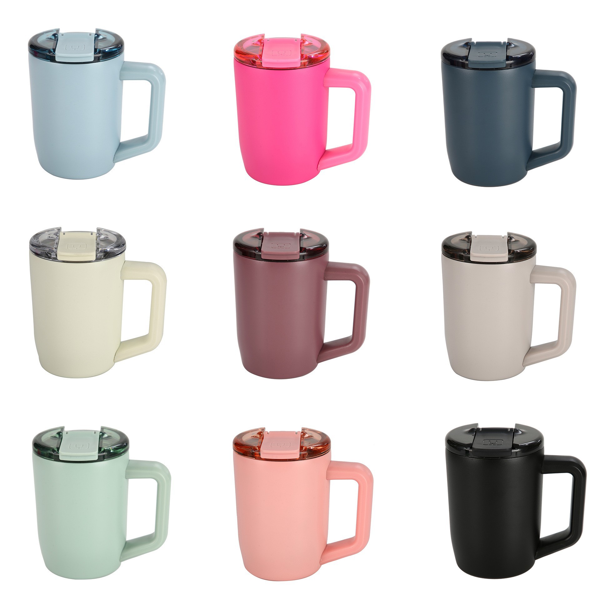 Nuevos productos transfronterizos de acero inoxidable 15oz taza de mango taza de oficina de negocios portátil taza de café taza de café taza