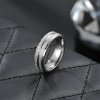 Fashionable universal ring stainless steel for beloved, trend accessories, suitable for import, wholesale