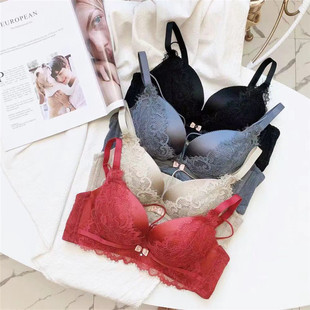 923# high-end new 5CM thick steamed bread Cup Super gathered small chest underwear adjustable bra without steel ring suit