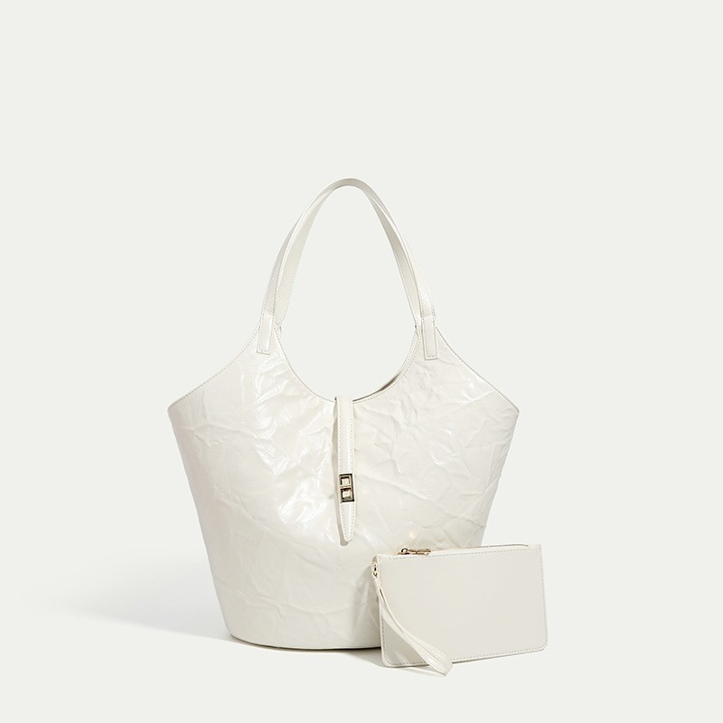 Borsa da giardino in rilievo 2024 Borsa a tracolla portatile di grande capacità da donna con cestino per verdure per pendolari_voghion.com