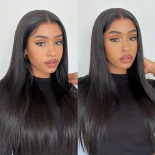 Cross-border foreign trade Europe and the United States fashion front lace wig Africa hot long straight hair headgear manufacturers in stock