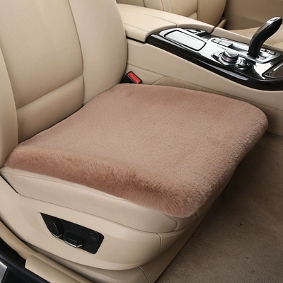Rear Short Plush Four-Season Universal – Wool pad - upgraded-modelfour-layers-of-thickening-one-single-seat-with-bean-paste