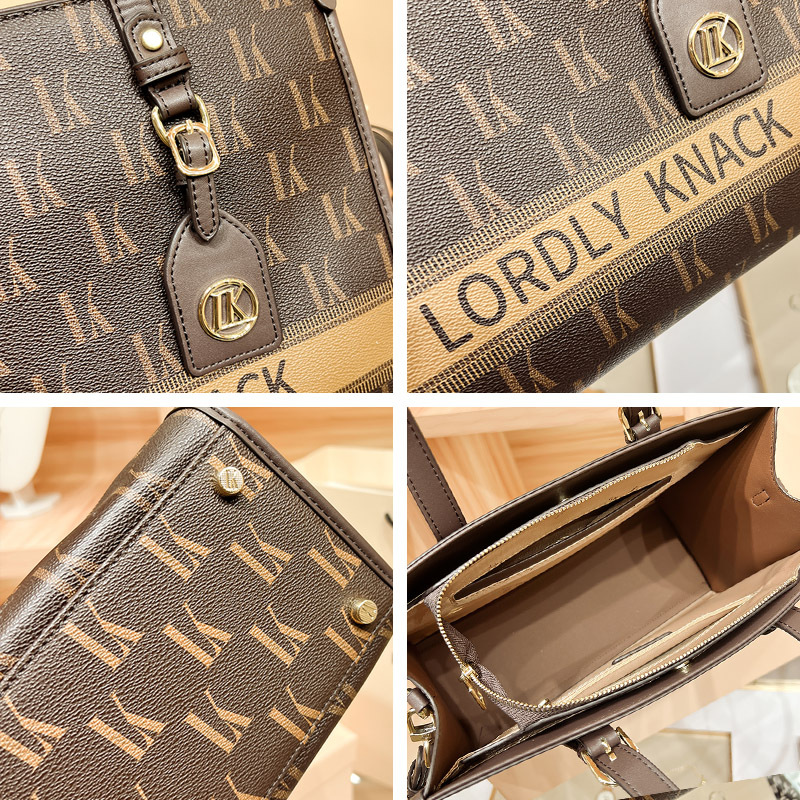Hong Kong Echtleder Tote Damen Handtasche mit großem Fassungsvermögen, Schulter-Crossbody 2024 Tasche, neu trendig und vielseitig_voghion.com