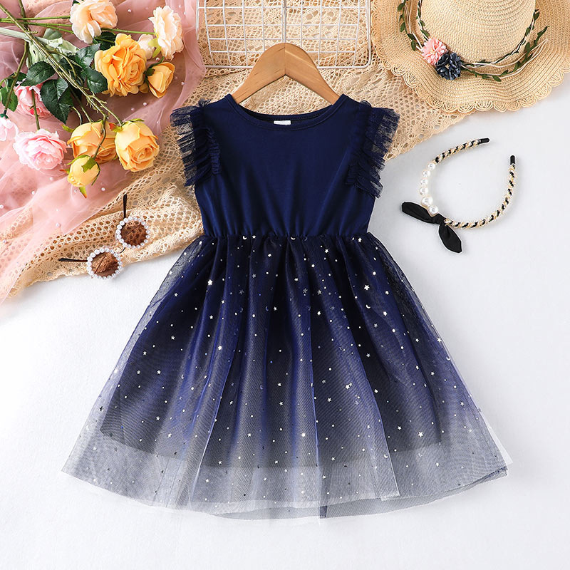 Fashion Solid Color Cotton Girls Dresses display picture 2