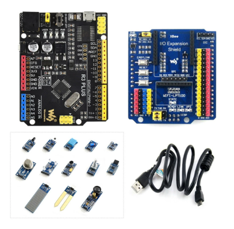 Micro-snow? Actually: Atmega328p development board compatible with Arduino Uno R3's improved version sensor kit