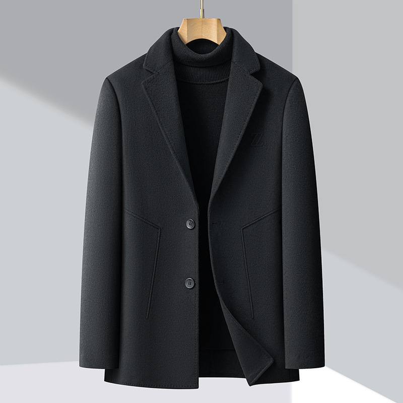 High-End Wool Jacket Coat 2025 Spring and Autumn Business Casual Suit Collar Fashion Versatile Dad Top