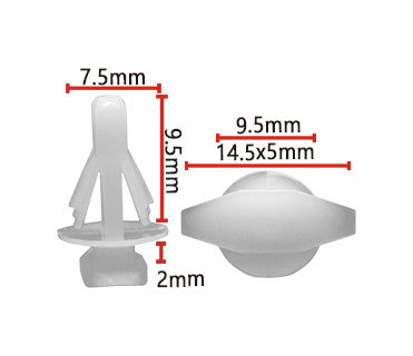 OE:8213227100 accesorios de coche de nylon fijo tira de sellado interior dosel hebilla tira de sellado de uñas F73