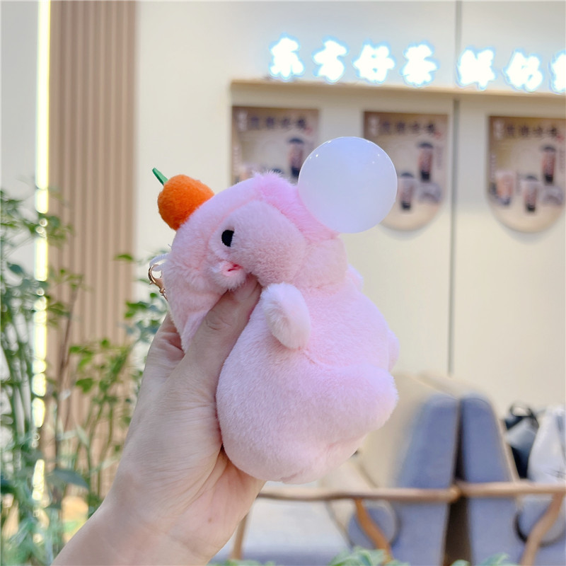 Kapibara puf puf pulseras Kapibara puff puff doll pellizco muñeco de peluche capibara colgante chirrido