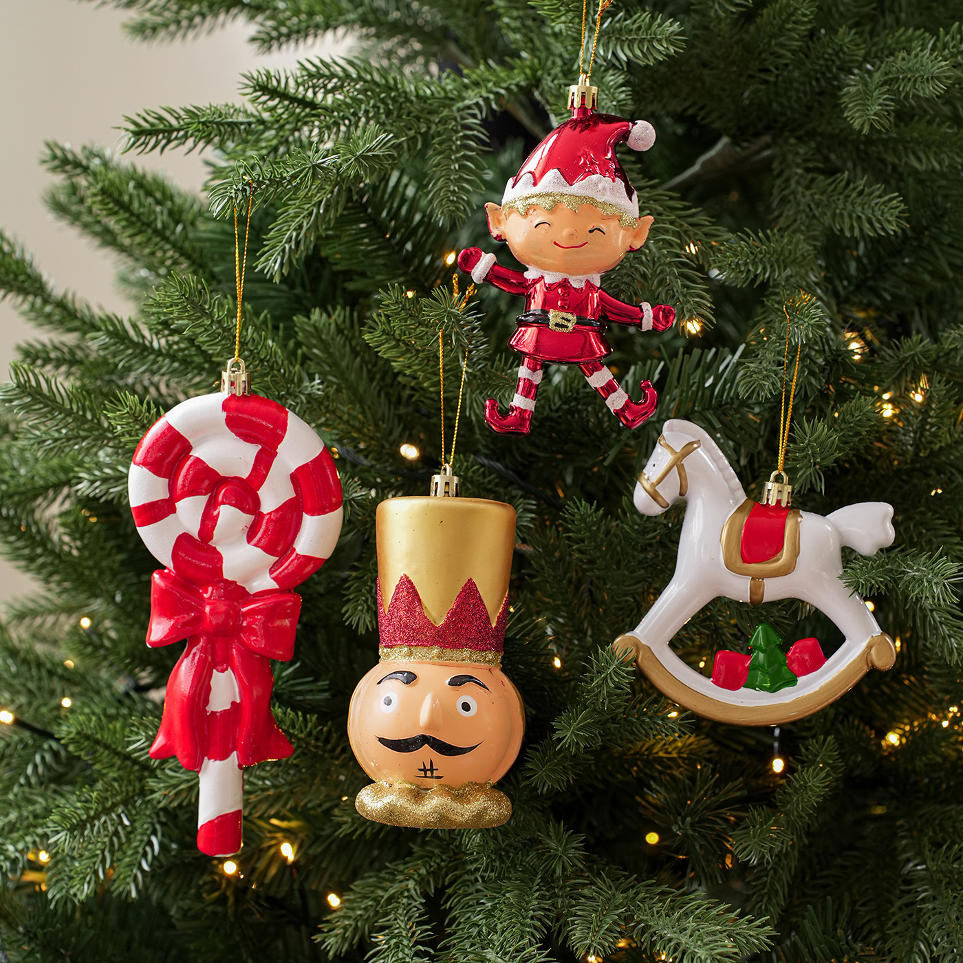Colgante de árbol de Navidad transfronterizo Elf soldado colgante de color accesorios colgante colgante decoración de atmósfera de vacaciones