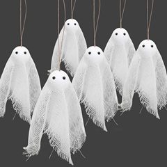 halloween万圣节白鬼网纱挂饰装饰布置万圣节用品道具跨境新品