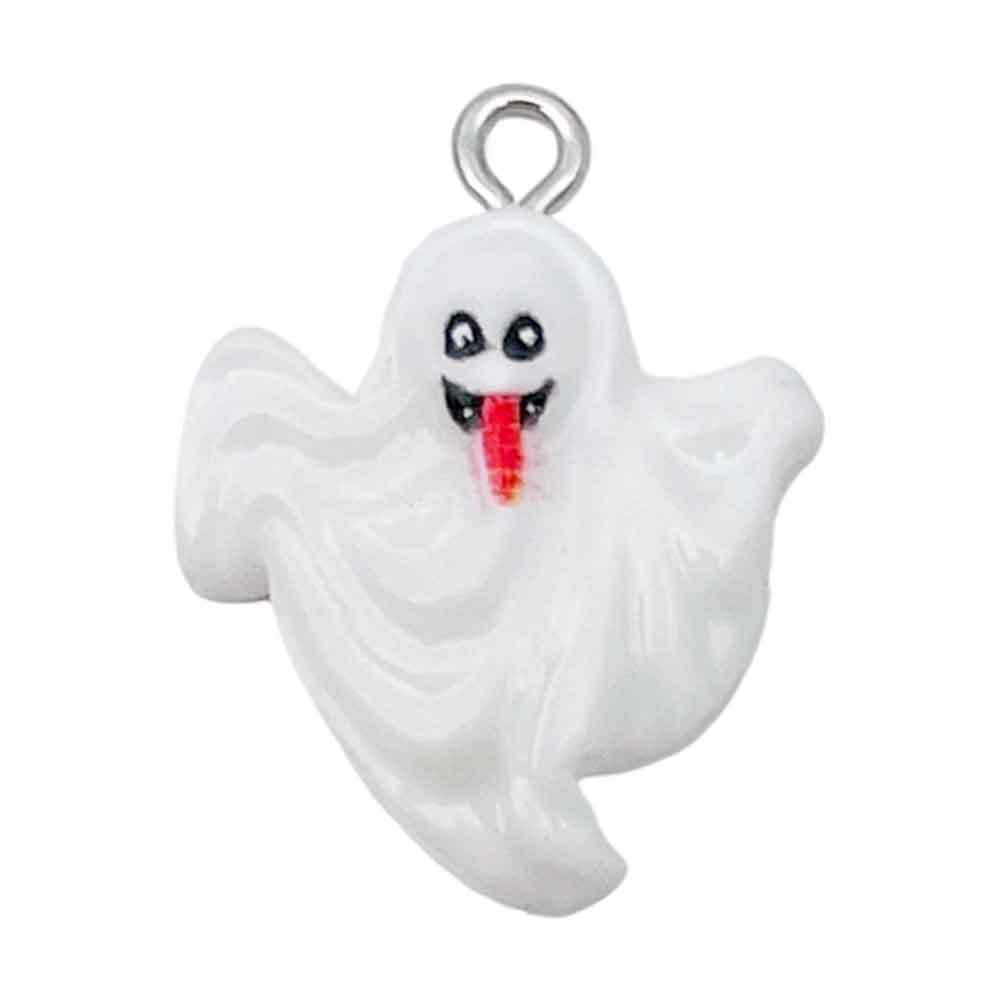 Nuevos accesorios de resina calabaza Halloween esqueleto fantasma fiesta DIY joyería pequeña decoración colgante