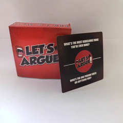 国境を越えた新製品Let's arguecargame弁論カードゲームの夜