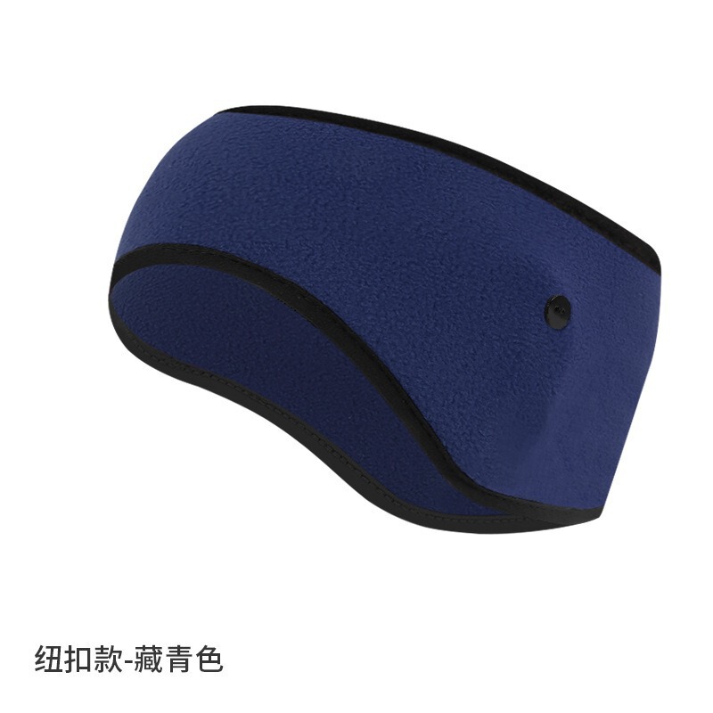 亚马逊防寒发带纯色抓绒防风额头保暖头带加绒加厚跑步运动护耳带|undefined