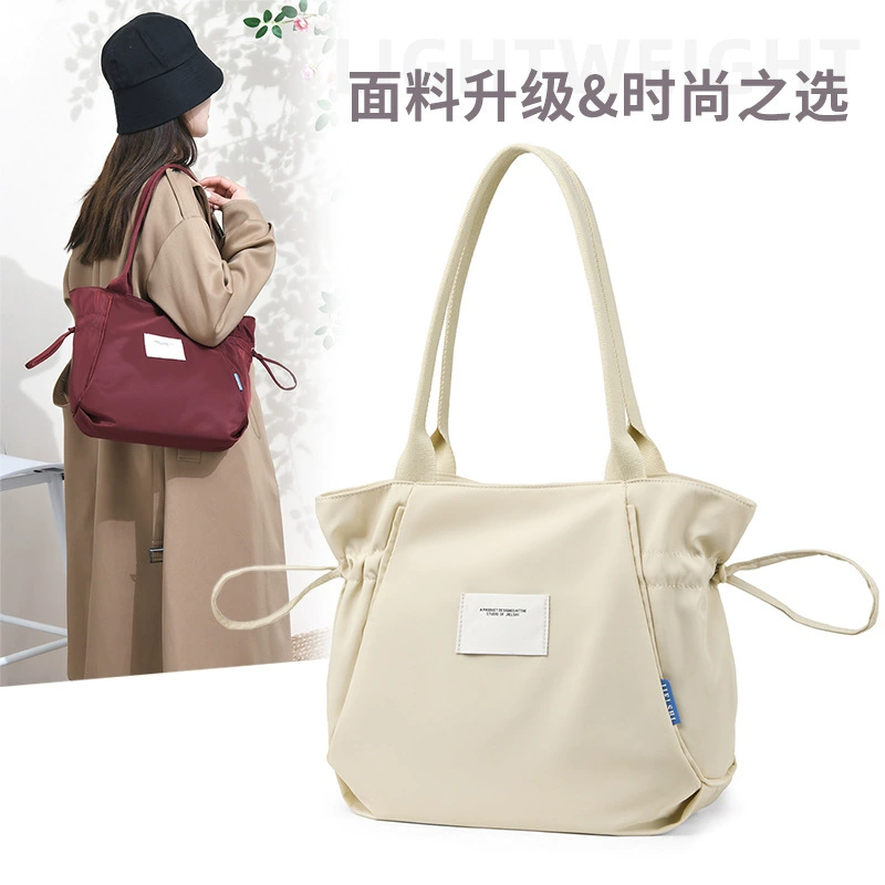 Capacious nylon bag for mother and baby for leisure one shoulder, for import