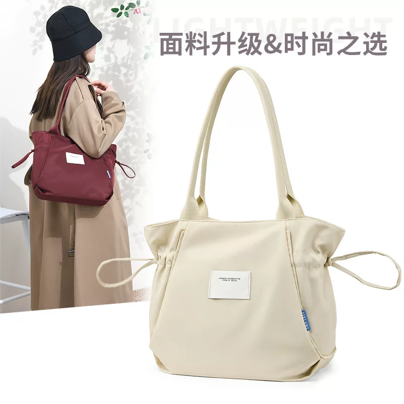 Capacious nylon bag for mother and baby for leisure one shoulder, for import