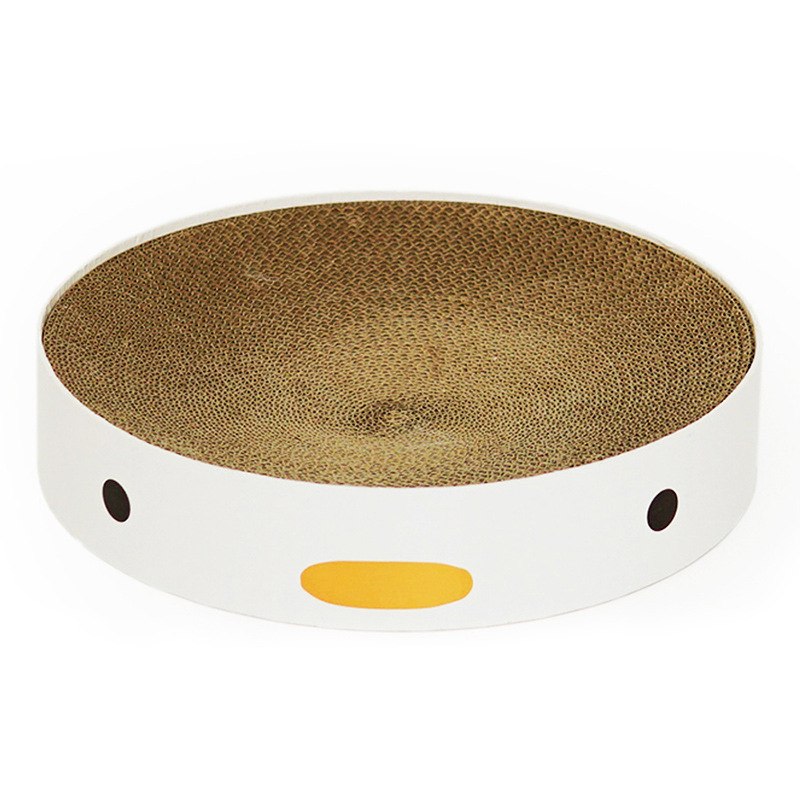 PURROOMCute Chick Cat Scratching Board Cat Toy Claw Grinding Self-Happy Corrugated Cat Nest Kitten Cat Toy