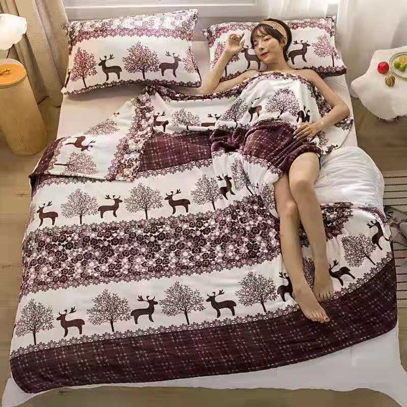 Manta de Franela de Poliéster Térmica y Engrosada para Cama, Sofá y Dormitorio image 15