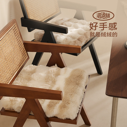 ins plush dining chair office chair cushion chair cushion tatami floor cushion bay window futon thickened sponge