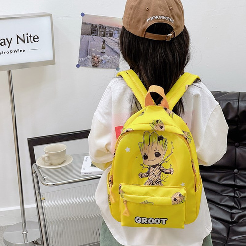 Children's Cartoon Dual Shoulder Bag 2025 New Cute Anime Print Trendy Dual Shoulder Bag for Boys and Girls Kindergarten School Bag