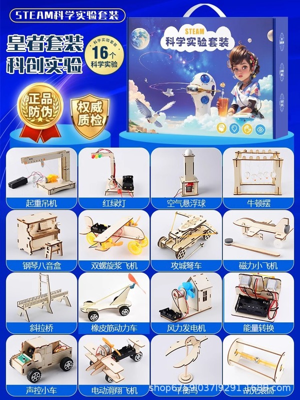 小学生向け科学実験セット 幹物理 手作り DIY 材料 科学技術制作 小発明 幼稚園|undefined