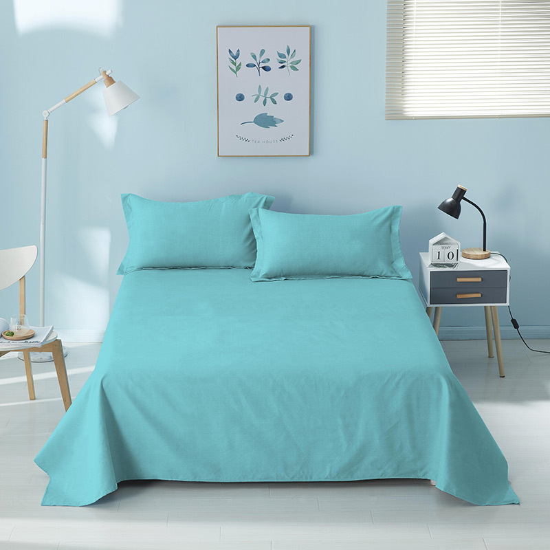 Bedding Solid Color Bed Sheet Single Piece Student Dormitory Simple Single Double Bed Cover Bed Dust Cover Home