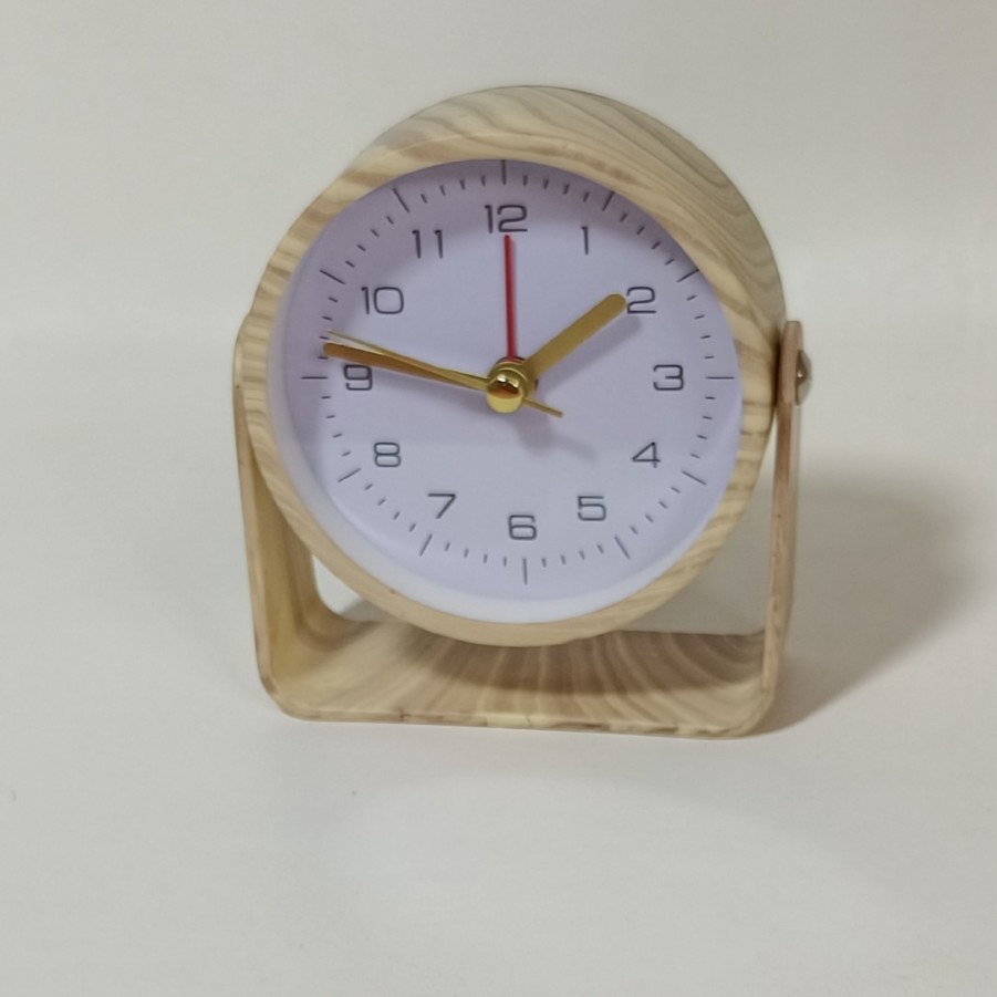 Reloj de escritorio de escritorio pequeño ABS puede girar y ajustar el ángulo de los estudiantes con alarma simple y versátil para una variedad de escenas