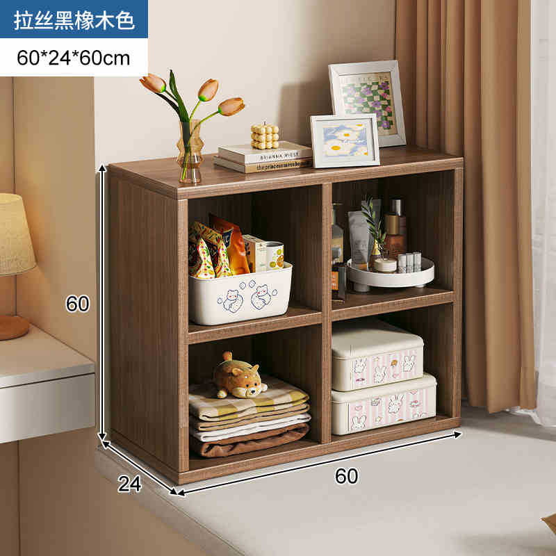 Librería pequeña en el balcón, ventana salediza, estantería, alféizar de la ventana, armario de almacenamiento, armario de almacenamiento, estante dividido de varias capas simple