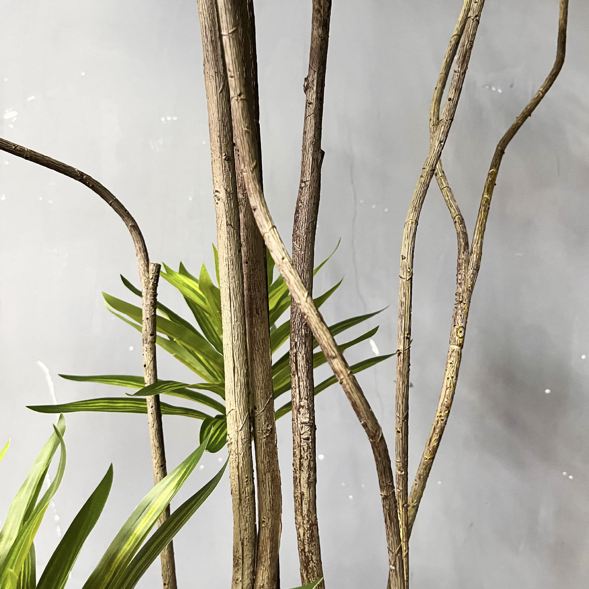 Simulación de plantas verdes lirio bambú en maceta casa sala de estar decoración de gran tamaño planta falsa paisajismo decoración flores simuladas