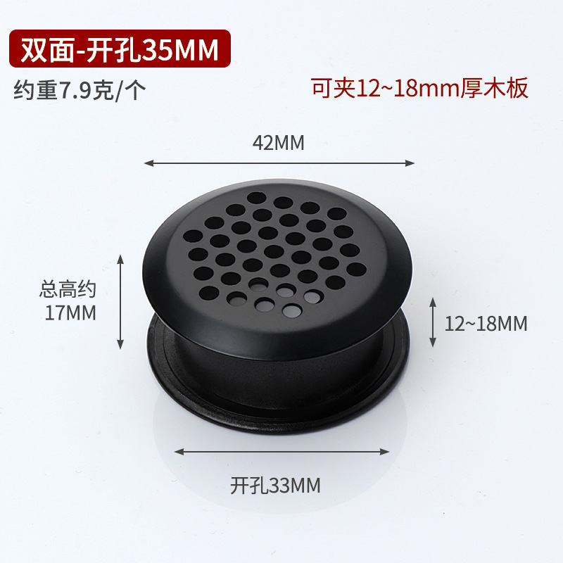 ステンレス通気孔靴箱戸棚防湿通気孔黒色通気換気網蓋通気孔卸売り|undefined