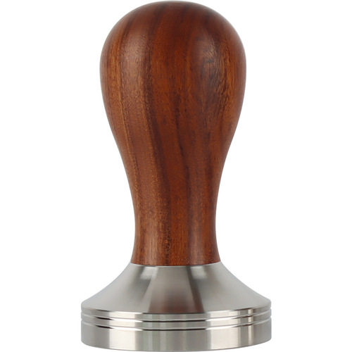 304 stainless steel coffee press 51/53/58mm powder hammer solid wood handle household coffee machine press