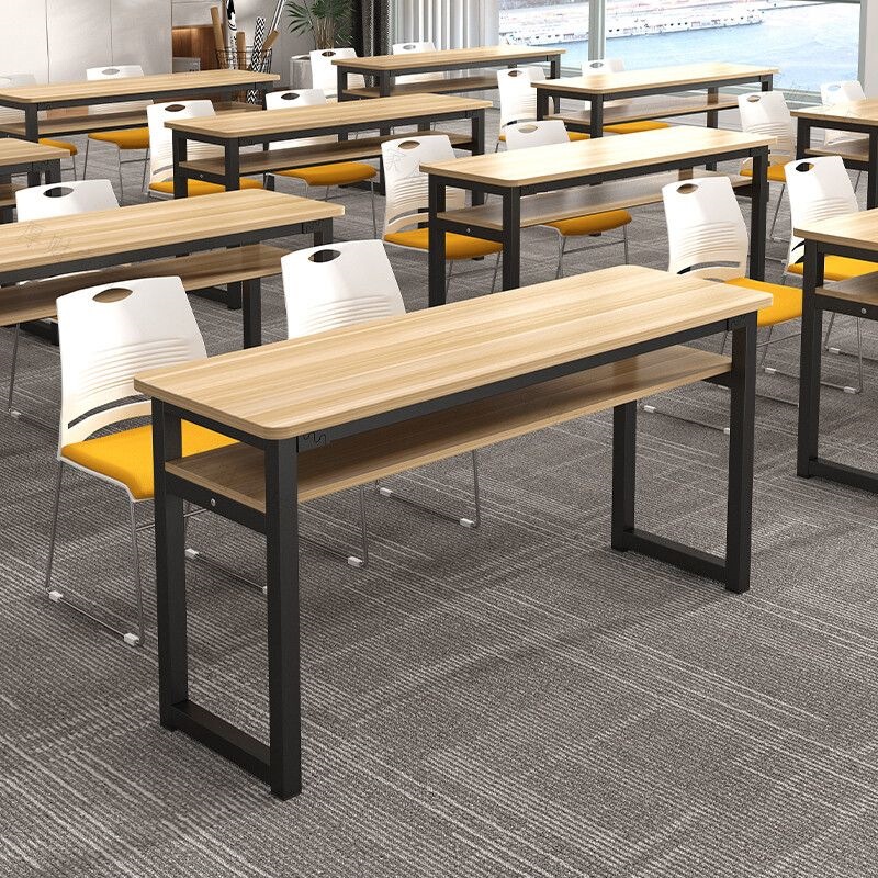 Modern Minimalist Training Institution Study Table, Long Student Training Desk, Classroom Desk, Can Be Spliced Together to Form a Long Training Desk Modern Minimalist Training Institution Study Table, Long Student Training Desk, Classroom Desk, Can Be Spliced Together to Form a Long Training Desk