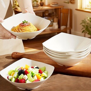 A 30340 White Ceramic Style Plates Bowls ���s�ĽǱP�� �羳��