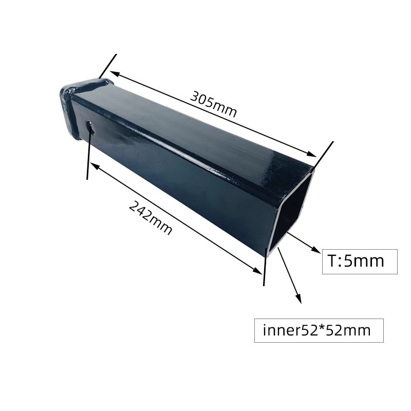 Welding trailer square mouth tube trailer arm receiver seat trailer hook rogue hook towing modified accessories