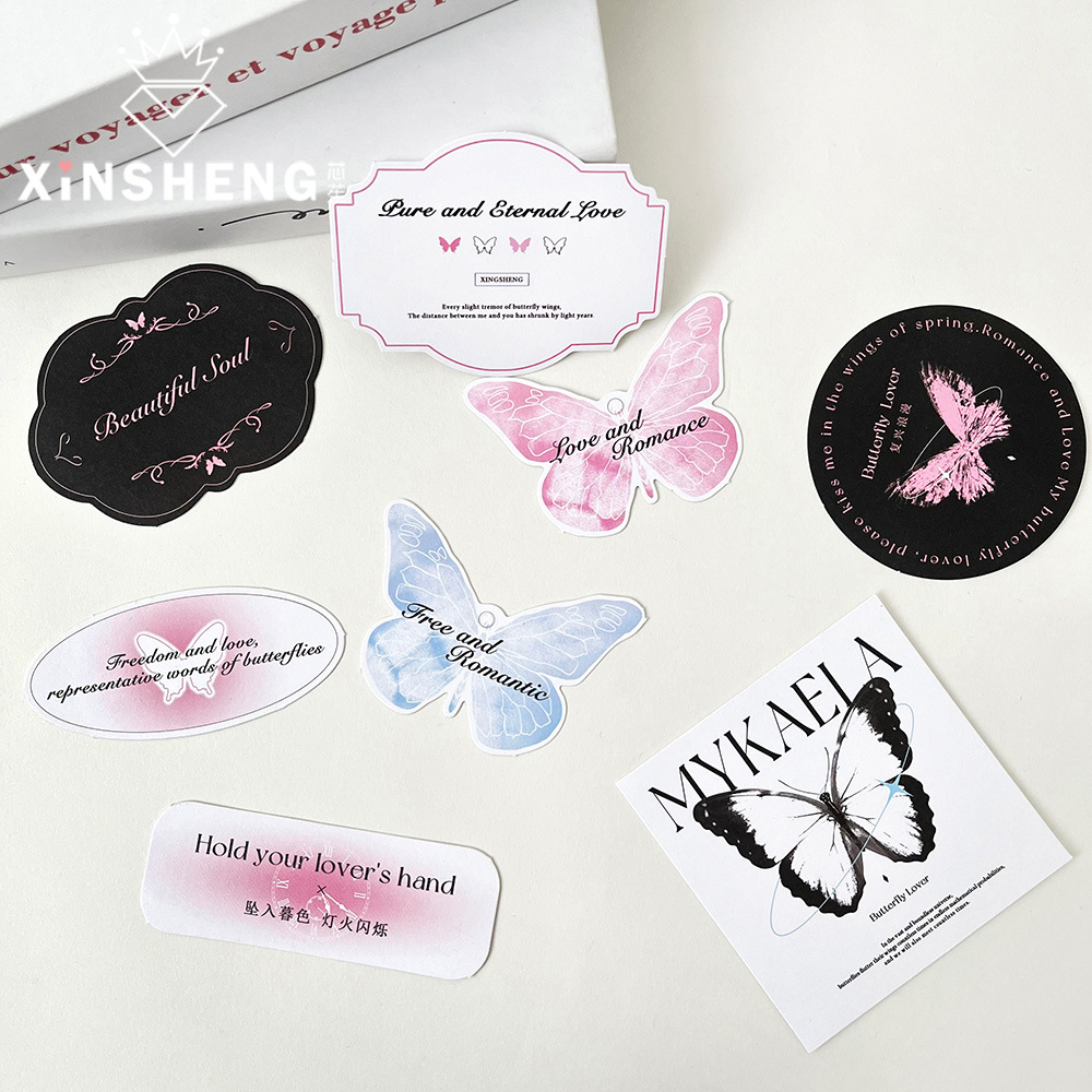 芯苼原创 蝴蝶卡片鲜花花束花艺包装材料装饰批发包花搭配手工diy