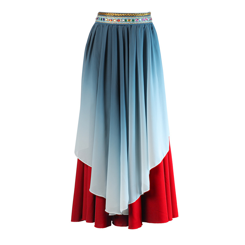 Ropa de danza Xizanga femenina ropa de danza ropa de rendimiento larga falda grande traje largo falda Xizanga falda image 8