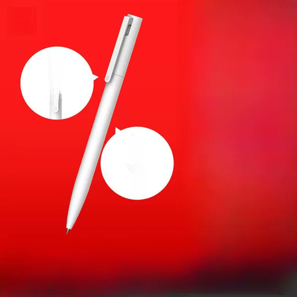 Xiaomi Press-Type Gel Pen 0.5mm, Customizable Logo, Promotional Pen, Small Batch, Exhibition Giveaways, Benefits, Simple Design, Wholesale