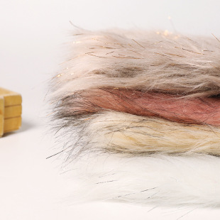Factory spot imitation fox fur long hair clip gold clip Silver fashion clothing toy fabric