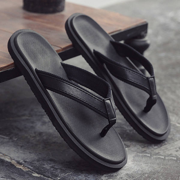 Flip-Flops 남성용 세련된 야외 착용 여름 미끄럼 방지 야외 슬리퍼 2024 새로운 스타일의 멋진 야외 슬리퍼 남성 여름