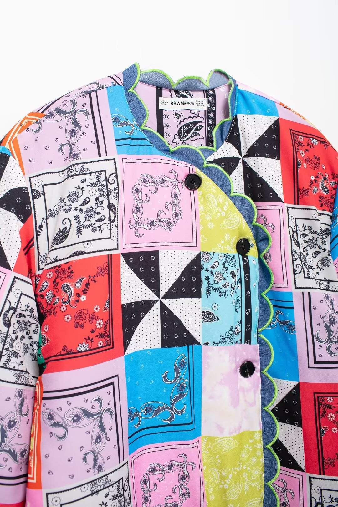 Women's clothing 2024 autumn/winter new street fashion top printed cotton jacket_voghion.com