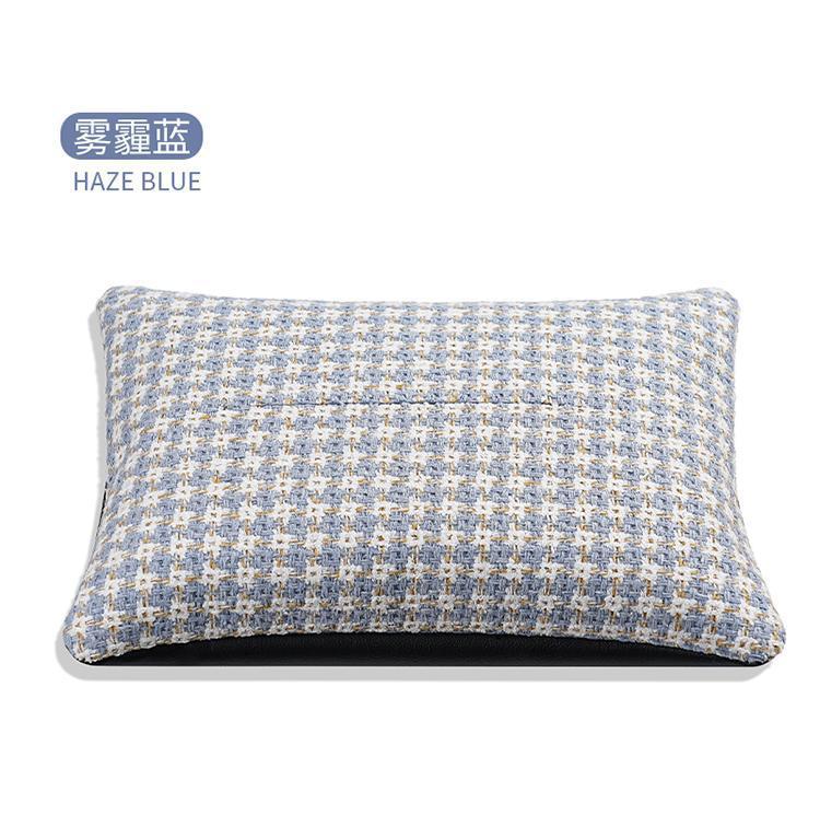 Houndstooth pattern car tissue box, car sun visor tissue box, creative seat back multifunctional in-car hanging tissue holder