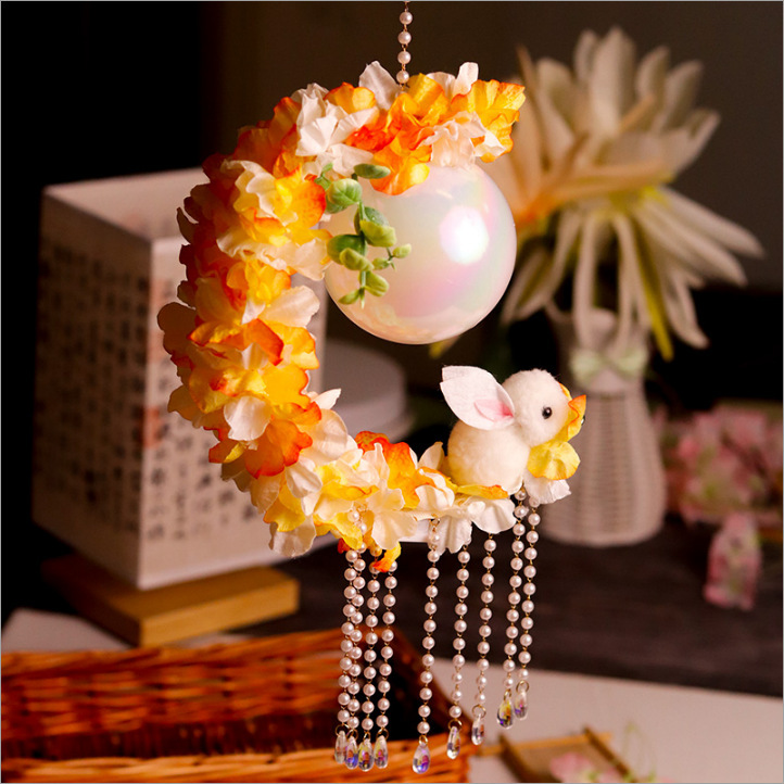 中秋節の新作蝶型花灯、お祭りの雰囲気を演出する光る手持ち写真撮影用アクセサリー、屋台卸売、国潮ランタン|undefined