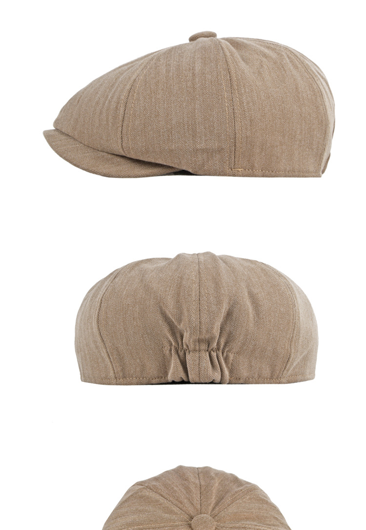 Unisex Newsboy Hat Breathable Octagon Cap Retro Style Light Hat_voghion.com