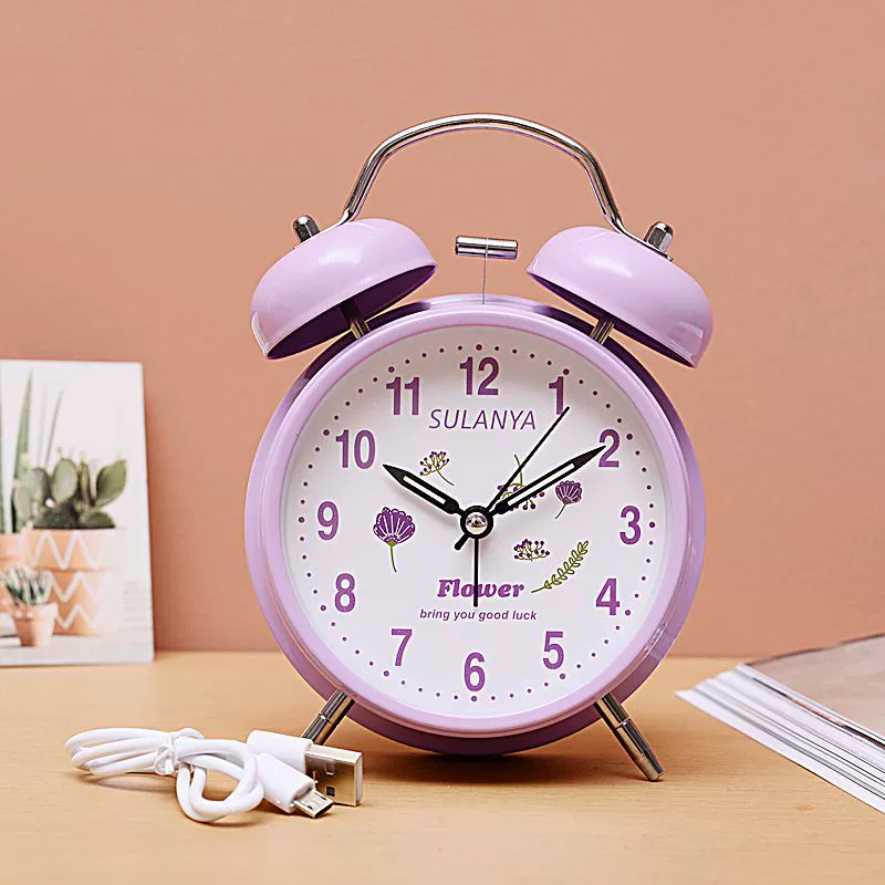 Будильник для студентов, мальчиков и девочек, чтобы проснуться 2025 новый перезаряжаемый будильник для учащихся средних и старших классов