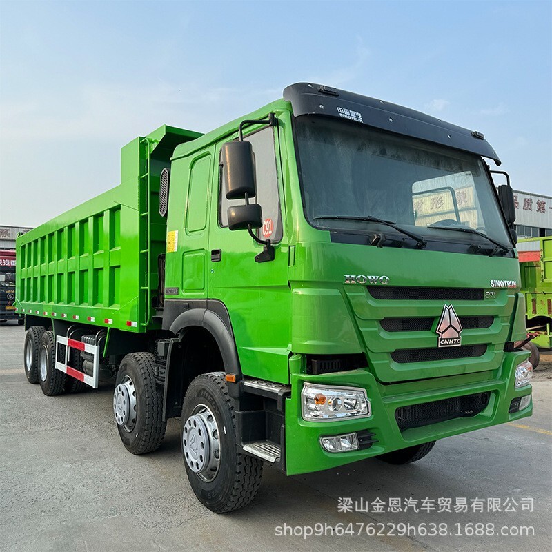 Sinotruk Howo 8*4 Dump Truck for Export, Dual-Axle Earthmoving Vehicle, 375 Horsepower Port Terminal Tilt Truck Sinotruk Howo 8*4 Dump Truck for Export, Dual-Axle Earthmoving Vehicle, 375 Horsepower Port Terminal Tilt Truck