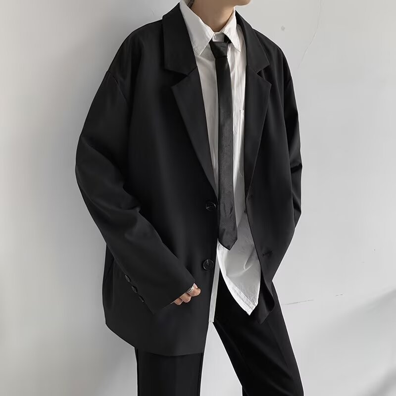 트렌디 브랜드 남성용 2026년 신상 한국 스타일 트렌디 루즈핏 멋스러운 고급스러운 짧은 경량 코트