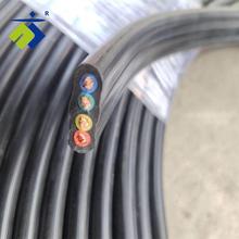 扁电缆YFFBG10平方加钢丝3*10+1行车线3/4/5芯线丁青橡胶扁移动线