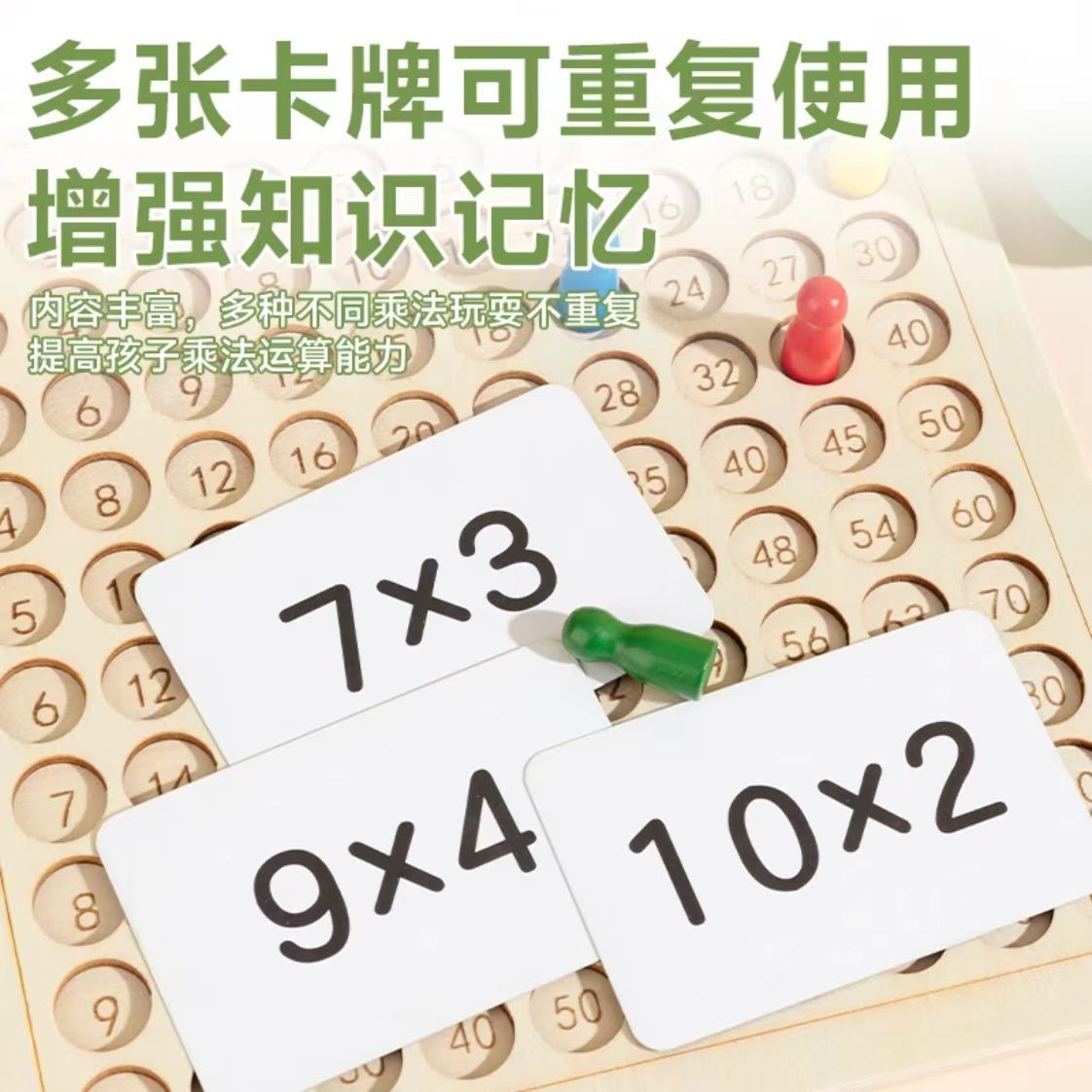 Nueve nueve tablas de multiplicar ayudas didácticas estudiantes de primaria Montessori jardín de infancia iluminación educación temprana inteligencia útil juguetes para padres e hijos artefacto aritmético